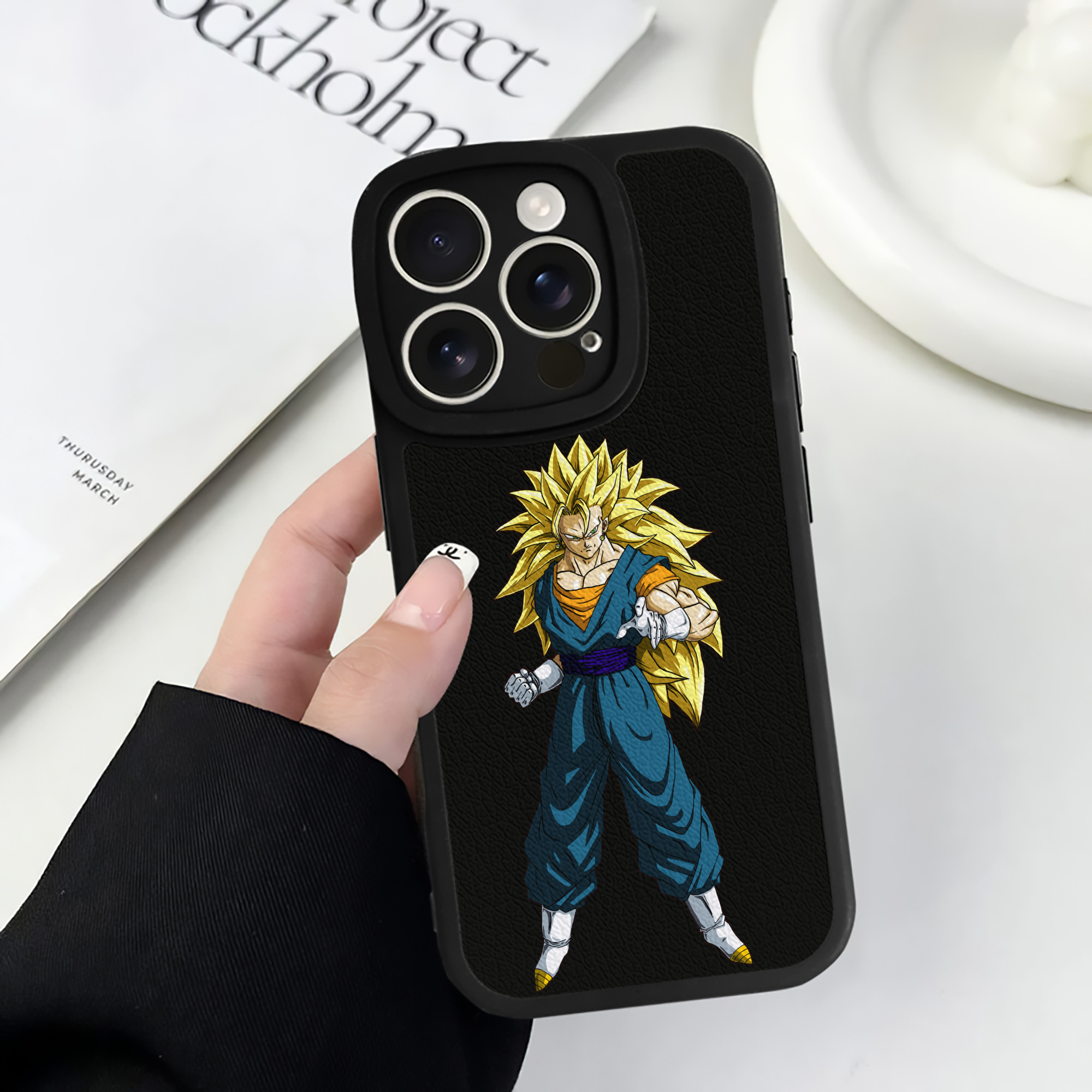 （画像用） ドラゴンボール ベジット DRAGON BALL Vegetto 【iPhone 16シリーズ対応】シリコンスマホケース（レザー調） 材質：シリコン